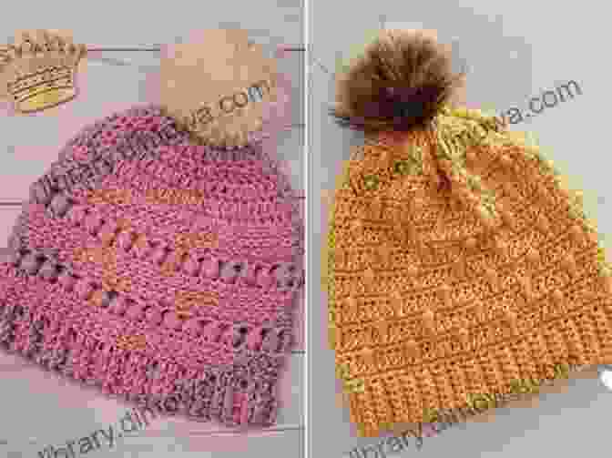 A Beautiful Crochet Hat With Intricate Patterns And Textures Simple Hat Crochet Stitches: Hat Crochet Patterns And Instructions