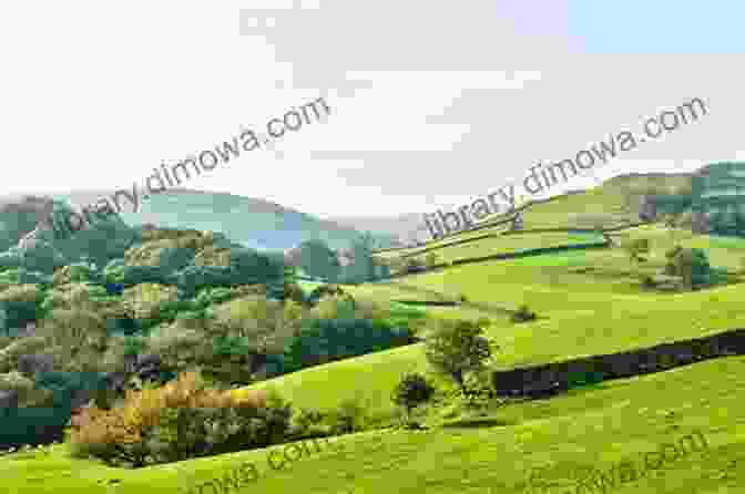 A Panoramic View Of The Picturesque English Countryside, With Rolling Green Hills And Quaint Cottages. Vignettes Of England Scotland And Wales