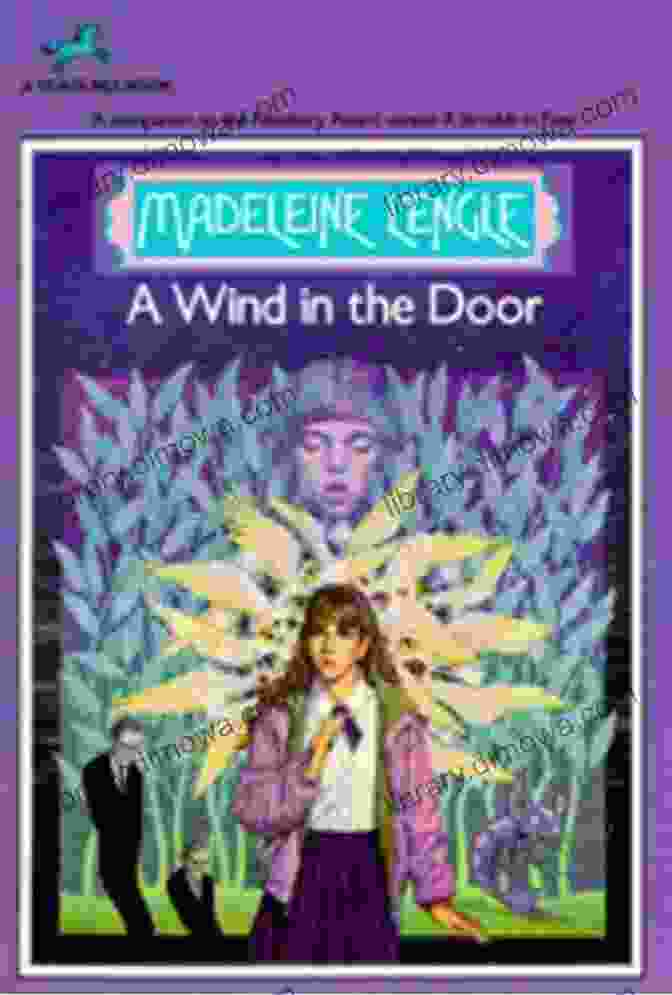 A Wind In The Door Book Cover Depicting Meg Murry Standing On A Grassy Hilltop, Surrounded By Swirling Winds. The Wrinkle In Time Quintet: 1 5 (A Wrinkle In Time Quintet)