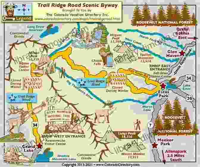 Detailed Car Route Map Showing Scenic Coastal Drives And Mountain Passes Traveling With Dogs: By Car Plane And Boat (Simple Solutions Series)