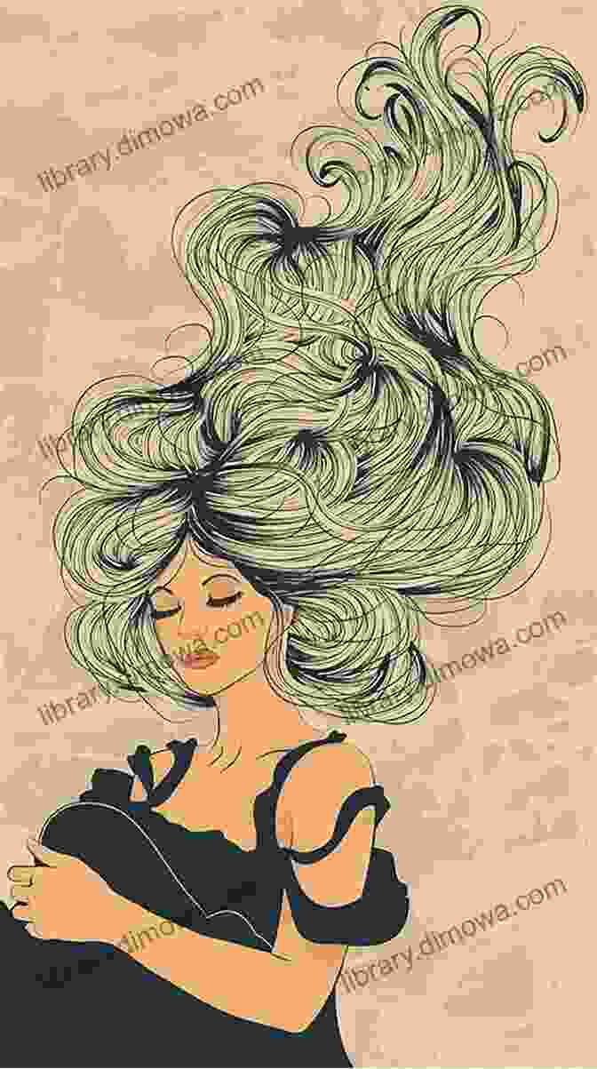 Drawing Of A Female Figure With Flowing Hair And Intricate Details Let S Get Creative: Draw Me Girls