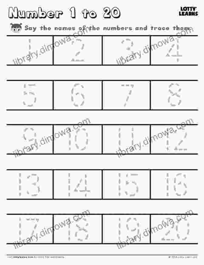 Numbers Tracing Page With Dotted Lines And Playful Illustrations Kids Alphabet Numbers Tracing Coloring Book: Handwriting Practice Workbook For Preschoolers Practice Workbook For Kids With Pen Control Line Tracing And Animal Illustration